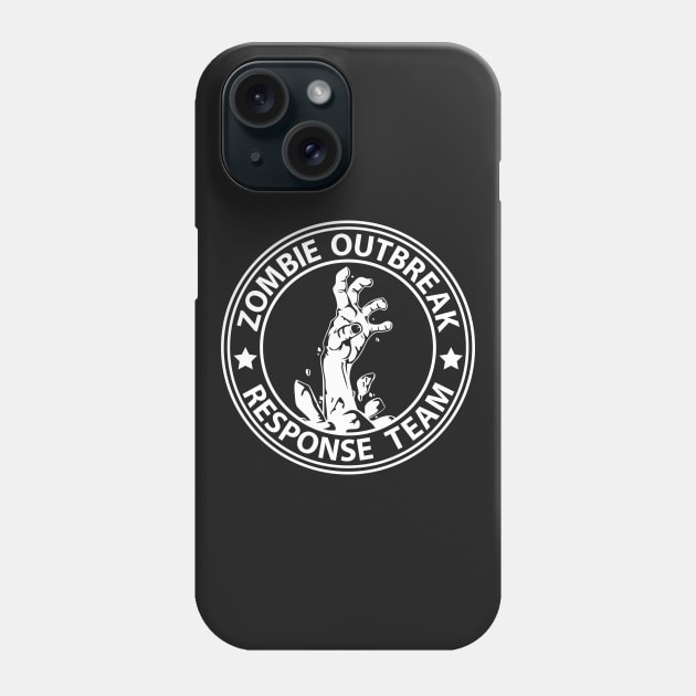 Zombie Outbreak Response Team (white) Phone Case by scallywag