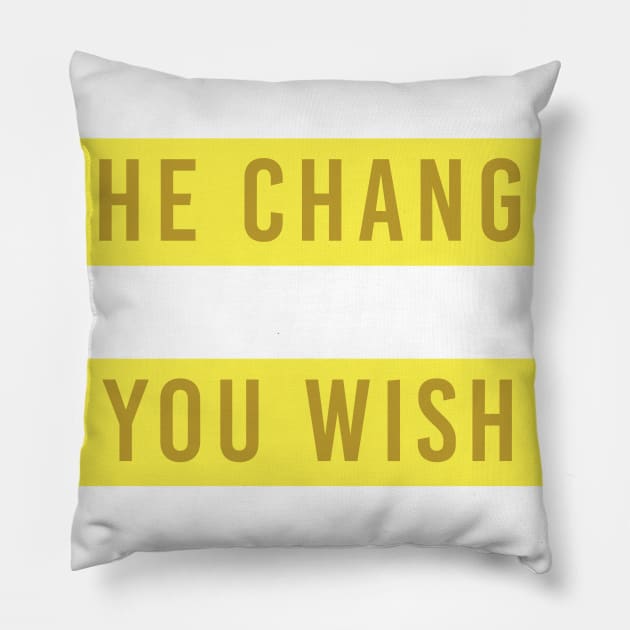 Bee the Change Save Bees Pillow by avshirtnation