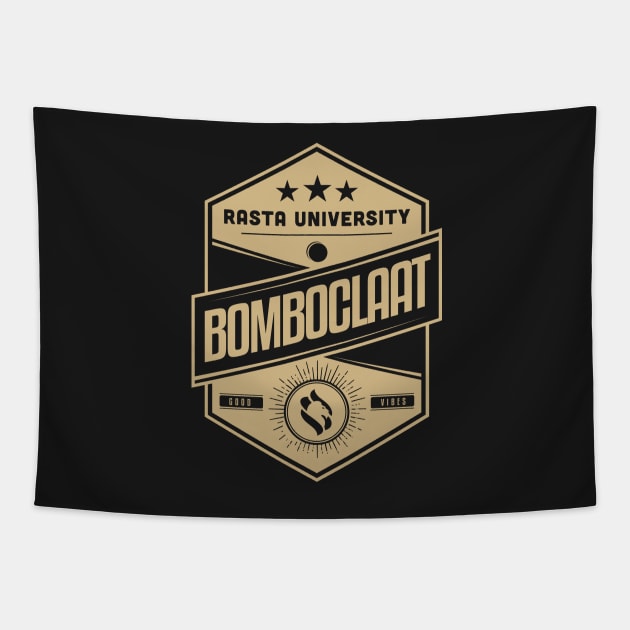 Rasta University Bomboclaat Reggae Tapestry by rastauniversity