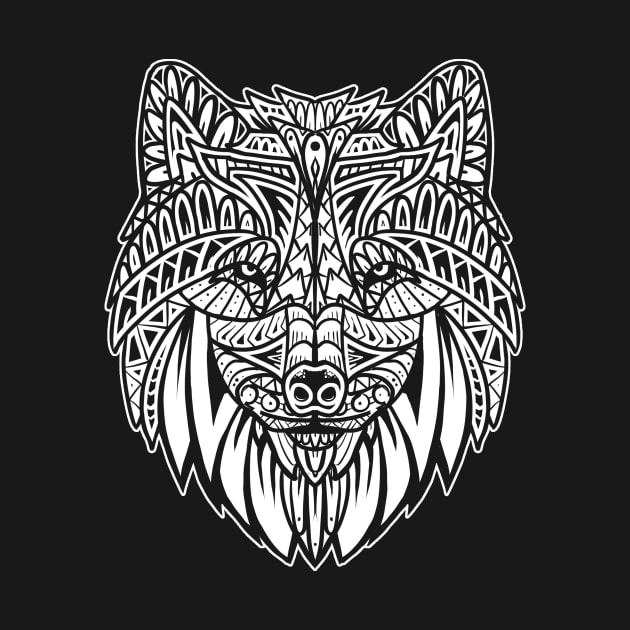 Wolf Tribal by Barabarbar artwork