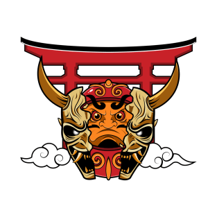 Oni mask daruma T-Shirt