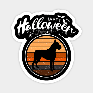 Funny Happy Halloween Beautiful Boxer Men Women Kids Gift Magnet