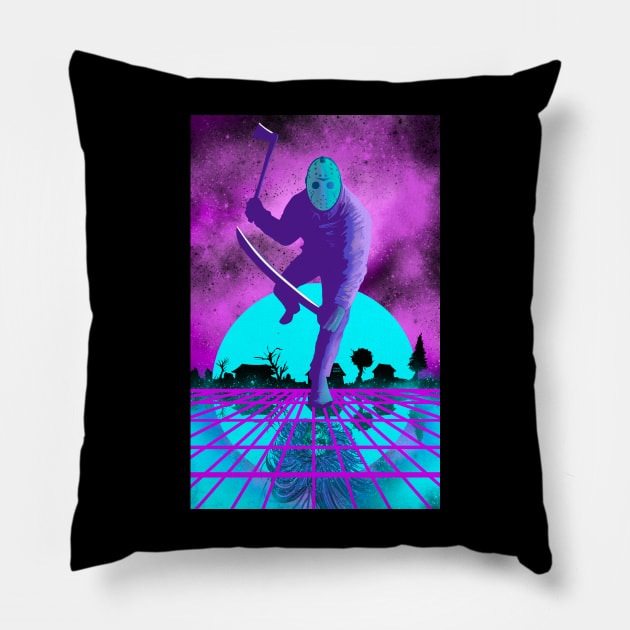 Jason 80s retro Pillow by DougSQ