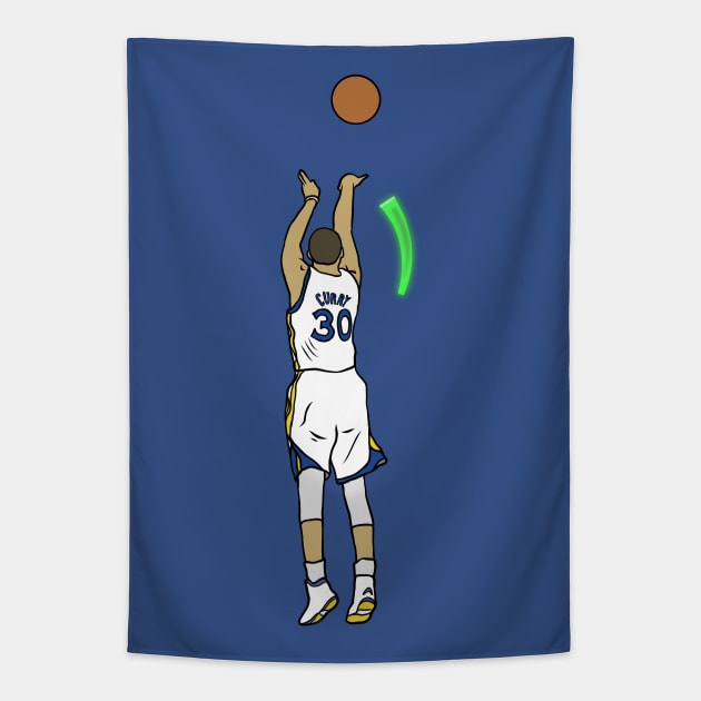 Steph Curry Green Release Tapestry by rattraptees