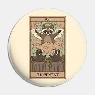 Judgement - Raccoons Tarot Pin