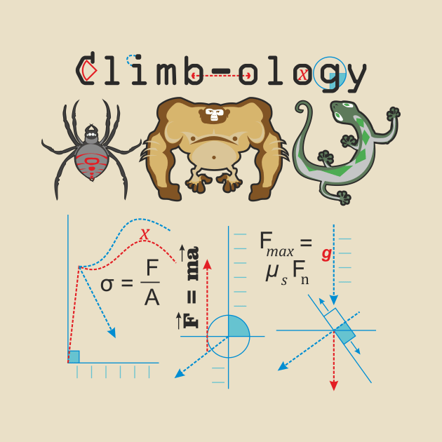 Climb-ology climbing science and physics by Scienceosaurus