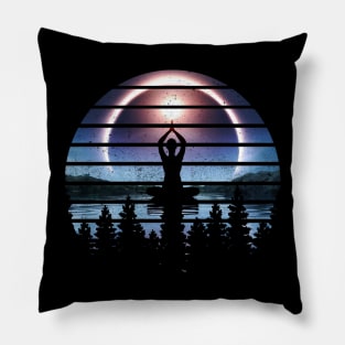 Total Solar Eclipse Celestial Event Pillow