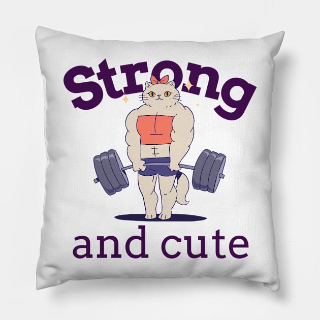 Strong and Cute lifting Pillow by Gifts and Gags