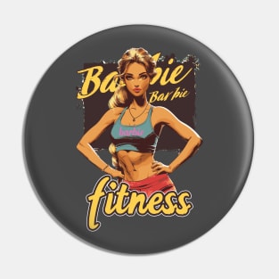 Fitness Barbie Vintage Graphic T-shirt 07 Pin