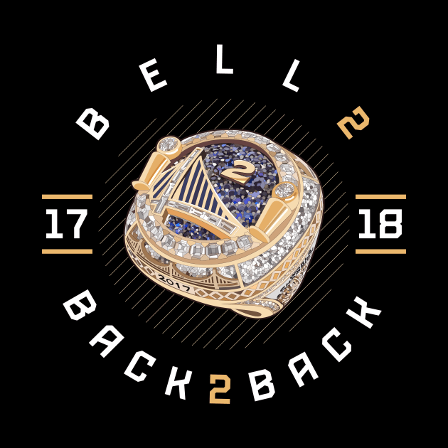 Jordan Bell 2 Back 2 Back Championship Ring 2017-18 by teeleoshirts