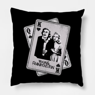 Retro Young Frankenstein Card Style Pillow