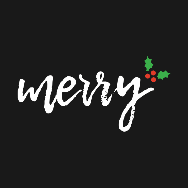 Group Tee, Holiday Party Family Reunion - Merry by Heyday Threads