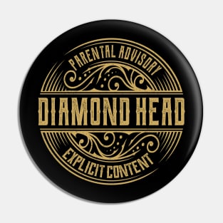 Diamond Head Vintage Ornament Pin