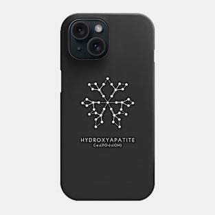 Hydroxyapatite Molecular Structure - Black Phone Case