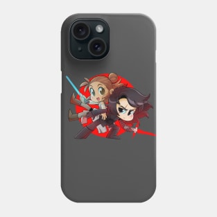 Space Sweethearts - Battle Balance - Chibi Cuties Phone Case