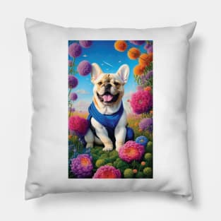 Heppy Frenchie Pillow