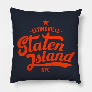 Eltingville Street Vibe - Modern Staten Island Style Pillow