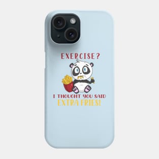 Extra Fries Panda Phone Case