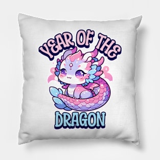 Year of The Dragon Cute Kawaii Dragon Pillow