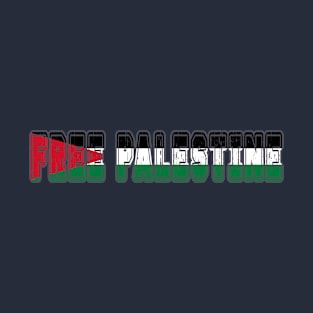 free palestine text T-Shirt