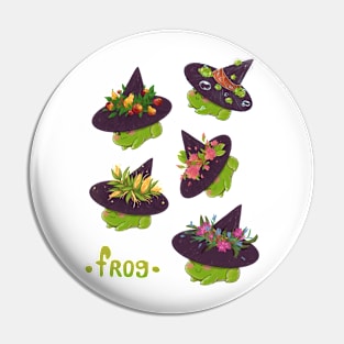 Witchy frog sticker pack Pin