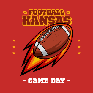 love Football Kansas City Football T-Shirt