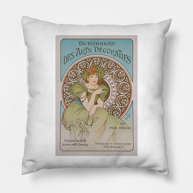 Des Arts Decoraties, Mucha Pillow by immortalpeaches