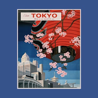 Vintage Japan Travel Poster T-Shirt