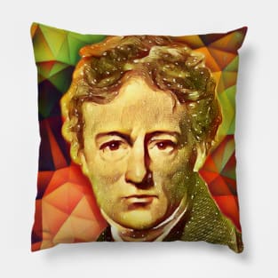 Charles Lamb Snow Portrait | Charles Lamb Artwork 15 Pillow