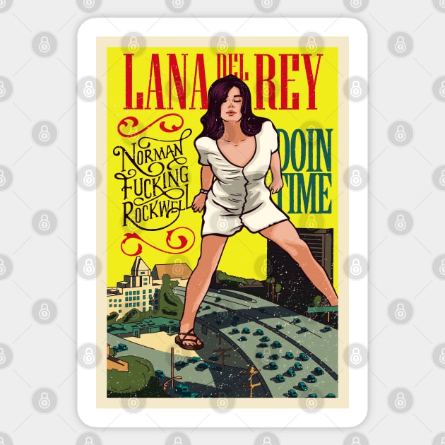 Doin Time Poster - Lana Del Rey - Sticker