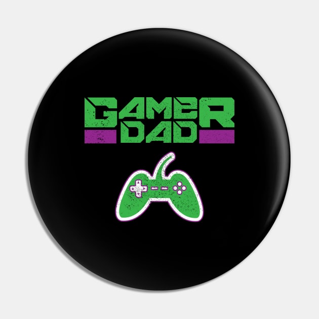 Gamer Dad Father's Day Gift Pin by Commykaze