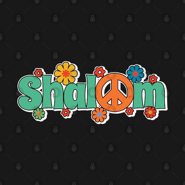 Shalom - Hebrew Word - Peace & Harmony, Jewish Gift For Men, Women & Kids by Art Like Wow Designs