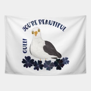 Cute Seagull Pun Tapestry