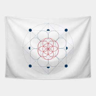 Sacred Geometry Seed of Life Tapestry