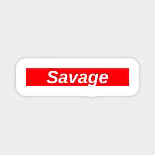 Savage // Red Box Logo Magnet