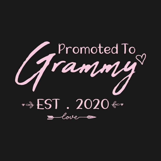 Promoted to Grammy Est. 2020 Funny gift for Grammy, Grammy Gift, Grammy Established Shirt, Grandma Shirt, Christmas Gift , Pregnancy Announcement Grandparents by ARBEEN Art
