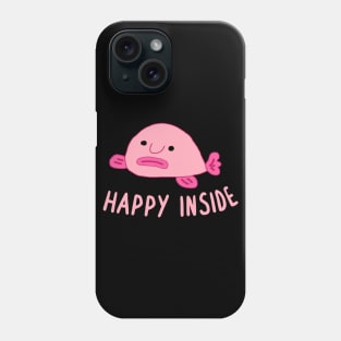 cute blobfish happy happy fish funny design Phone Case