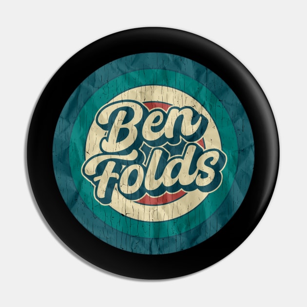 Ben Folds - Retro Circle Pin by Jurou