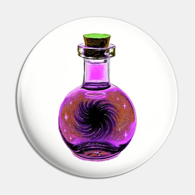 Blackhole galaxy potion Star Pin by LukjanovArt