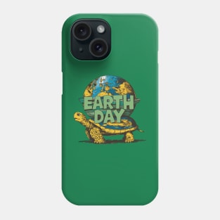 Earth Day 2024 Restore Recycle Sea Turtle Save the Planet Phone Case