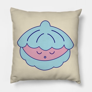 Kawaii Cute Sleepy Shell - Sea Animal Lover Gift, Shellfish Pillow