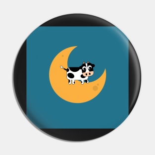 Moon Cow Pin