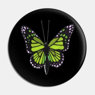 Butterfly 02m, transparent background Pin