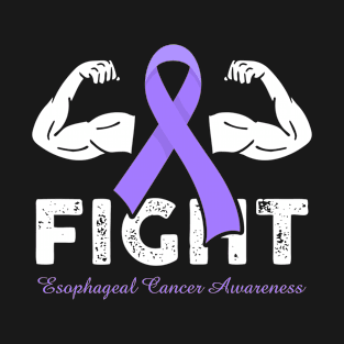 Fight Esophageal Cancer Awareness Warrior Ribbon Gift T-Shirt