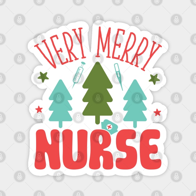 very merry nurse Magnet by MZeeDesigns