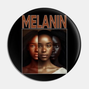 Melanin Shades Black Pride Afrocentric Pin