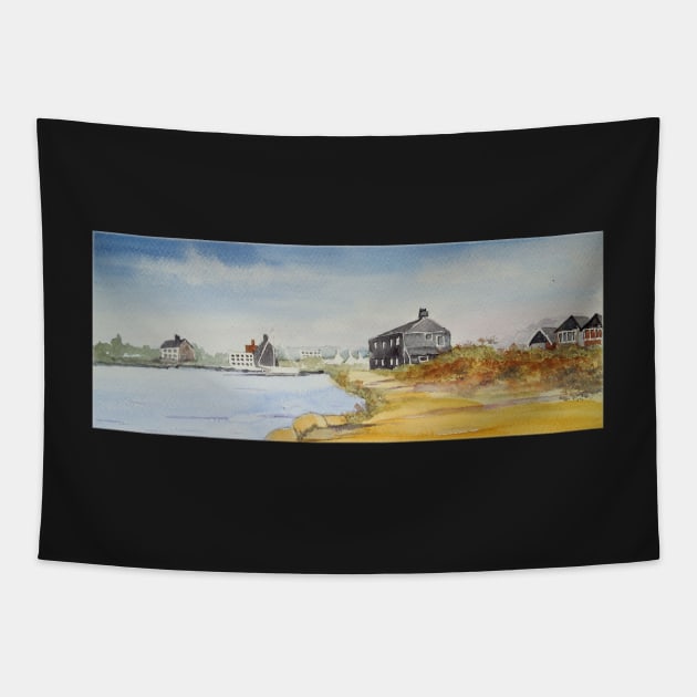 The Black House - Mudeford, Christchurch, Dorset Tapestry by FrancesArt