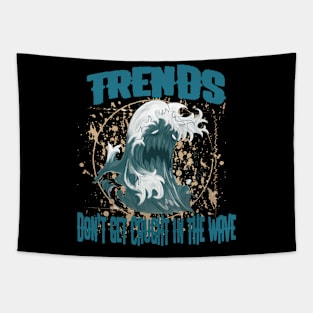 Anti-trend Wave Aesthetic Tapestry