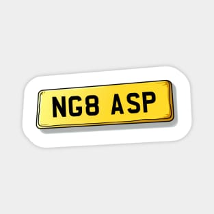 NG8 ASP Aspley Number Plate Magnet