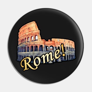 Rome Roman Colosseum Vintage Travel Romans Pin